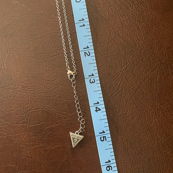 Guess Silver Floral Whimsical Ball Necklace with Crystal Flower Pendant, NWOT - Picture 11 of 14